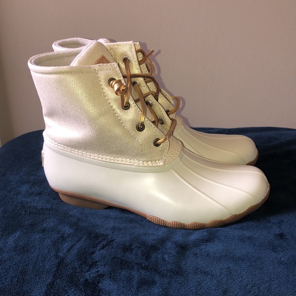 Saltwater canvas oat/gold Sperry - Picture 2 of 10